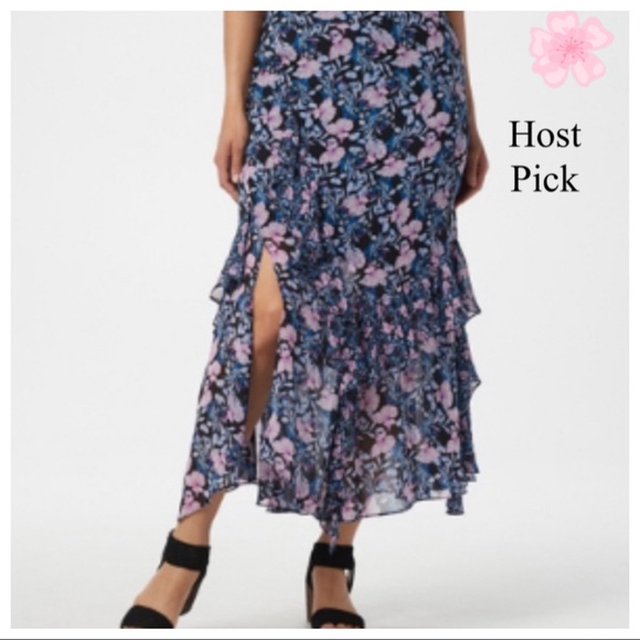 Vince Camuto Dresses & Skirts - Vince Camuto Botanical Print Ruffled MidiSkirt 18W